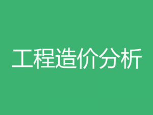 工程造價(jià)分析